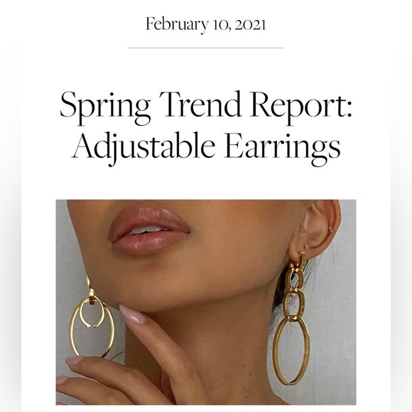 Rachel Zoe by Curateur triple hoop earrings 4 in 1 - Picture 1 of 8